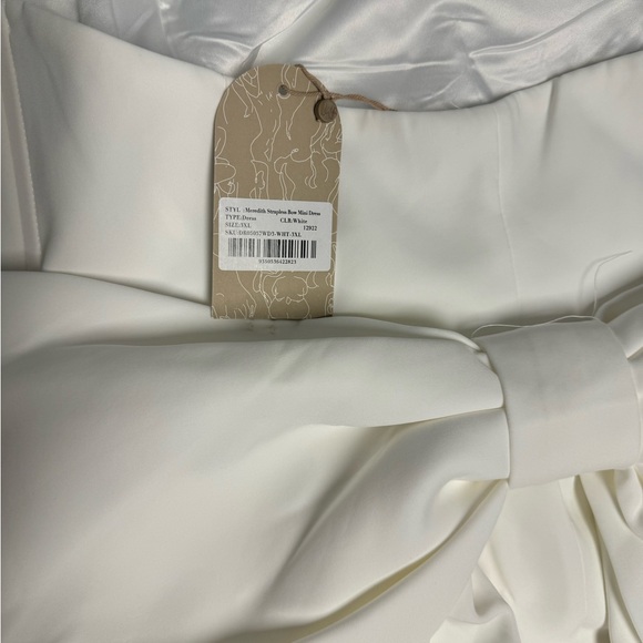 Meshki Meredith Strapless Bow Mini Dress NWT - Picture 7 of 8